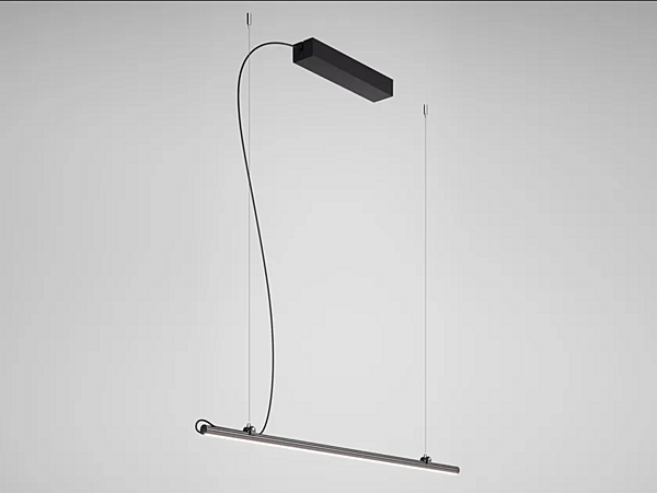 LED Pendelleuchte aus anodisiertem Aluminium Fabbian Freeline F44 Fabrik Fabbian aus Italien. Foto №1