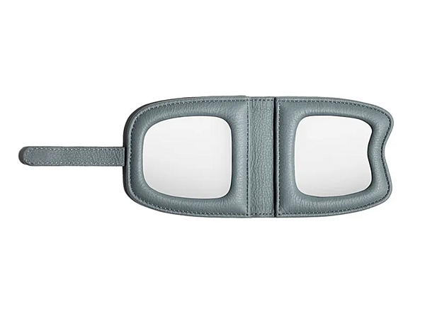 Spiegel mit Lederbezug POLTRONA FRAU Pocket Squash Fabrik POLTRONA FRAU aus Italien. Foto №2