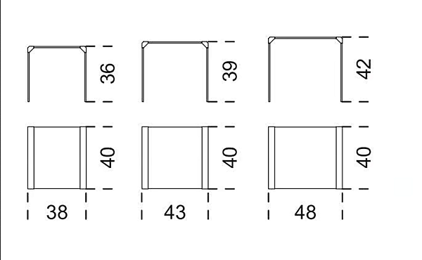 Stapeltisch aus Kristall T 35 Trio Gallotti&Radice Fabrik Gallotti & Radice aus Italien. Foto №2