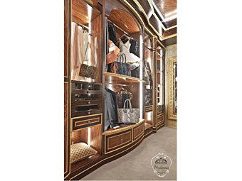 Holz begehbarer Kleiderschrank Modenese Luxury Interiors 14910 Fabrik MODENESE GASTONE aus Italien