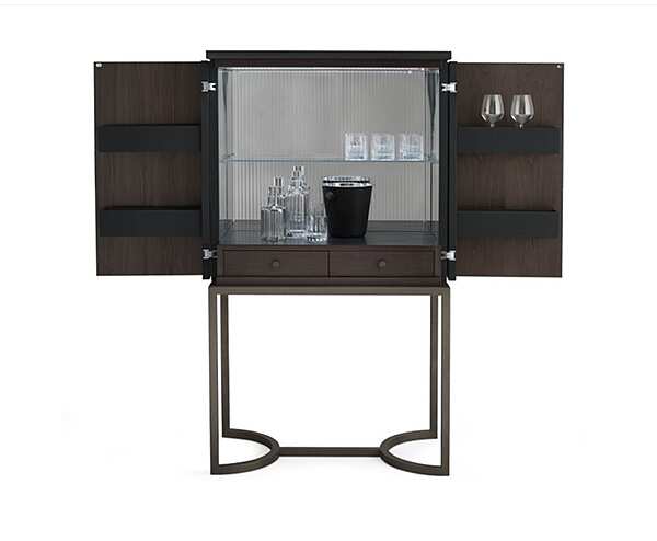 Holz und Metall Bar Cabinet Dragonfly CPRN HOMOOD D631 Fabrik CPRN HOMOOD aus Italien. Foto №2