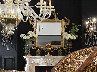 Rechteckiger Wandspiegel aus Glas Modenese Luxury Interiors 15628 Rechteckiger Wandspiegel aus Glas Modenese Luxury Interiors 15628 Fabrik MODENESE GASTONE aus Italien