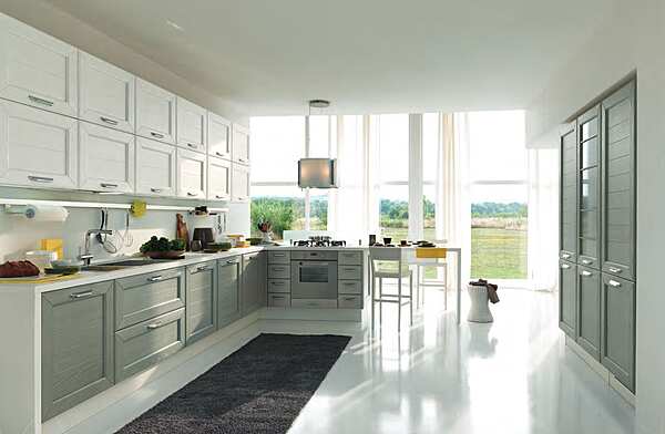 Eichenküche mit Griffen LUBE CUCINE CLAUDIA Fabrik LUBE CUCINE aus Italien. Foto №4