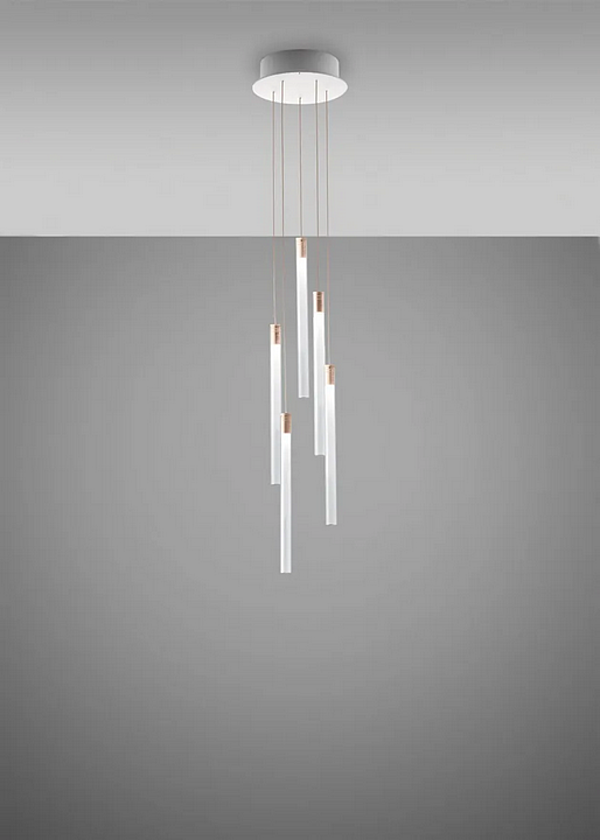 Hängelampe aus Borosilikatglas Multispot Tooby Fabbian Fabrik Fabbian aus Italien. Foto №2