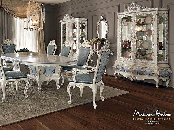 Polsterstuhl mit Armlehnen Modenese Luxury Interiors 11503 Fabrik MODENESE GASTONE aus Italien. Foto №3