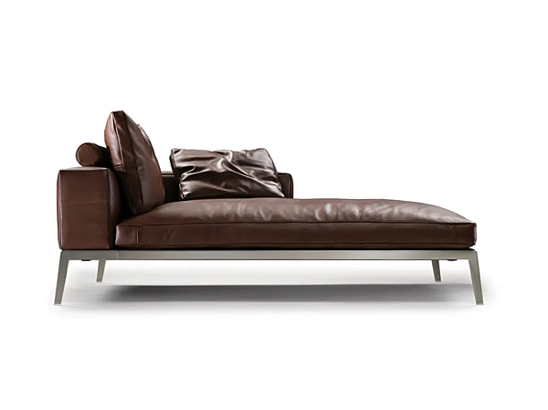 Tagesbett aus gegerbtem Leder mit abnehmbarem Bezug FLEXFORM Lifesteel Fabrik FLEXFORM aus Italien. Foto №1
