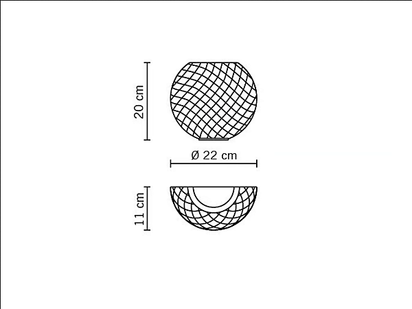 Kristall Wandleuchte Diamond Swirl Fabbian Fabrik Fabbian aus Italien. Foto №4