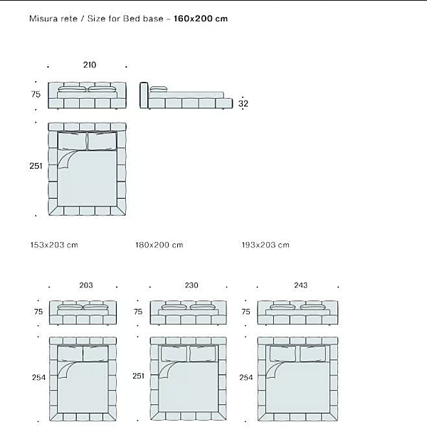 Polsterbett mit Stauraum Pixel Box groß Saba Fabrik SABA aus Italien. Foto №11