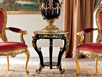 Runder Holztisch Kaffee Modenese Luxury Interiors 13656 Fabrik MODENESE GASTONE aus Italien