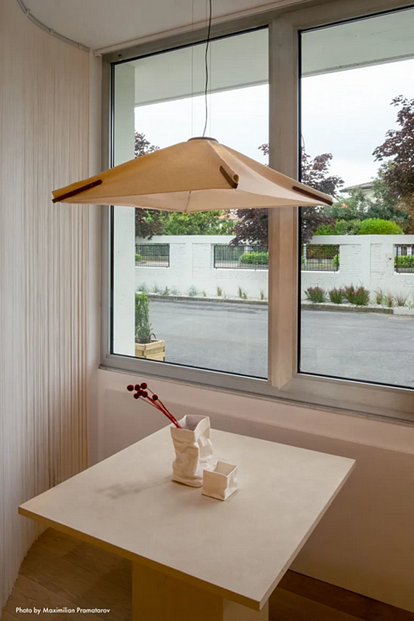 LED Pendelleuchte aus Stoff AXOLIGHT Salina Fabrik Axolight aus Italien. Foto №6