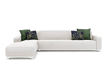 Modularer Gartensofa mit Chaiselongue aus Stoff Atmosphera Laguna