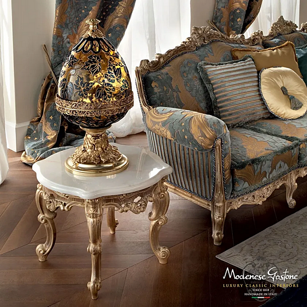 Niedriger Couchtisch aus Holz Modenese Luxury Interiors 12616 Fabrik MODENESE GASTONE aus Italien. Foto №2