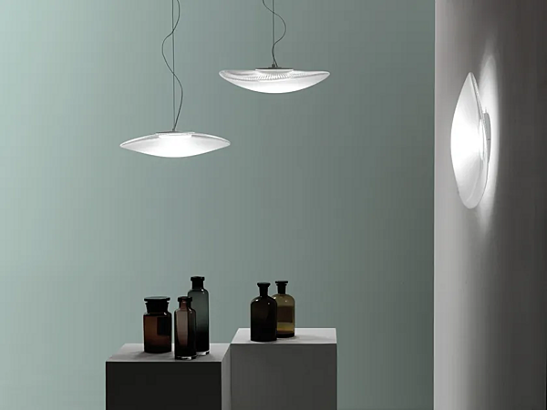 Wandleuchte aus geblasenem Glas mit LED Fabbian Loop Fabrik Fabbian aus Italien. Foto №3