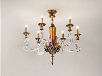 Kronleuchter mit Swarovski-Kristallen Barocco L6 Euroluce Lampadari