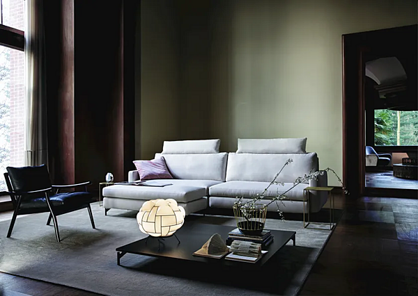 Ecksofa aus Stoff oder Leder 525 Nordic VIBIEFFE Fabrik VIBIEFFE aus Italien. Foto №3