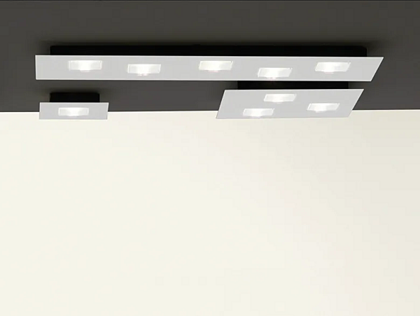 Deckenlampe aus Aluminium LED Fabbian Quarter Fabrik Fabbian aus Italien. Foto №1