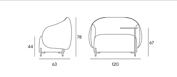 Leder kleines Sofa Mella INNOVA Imbottiti Fabrik Innova Imbottiti aus Italien. Foto №3