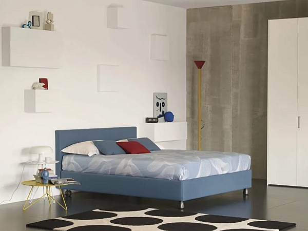Doppelbett mit gepolsterter Rückwand Flou Notturno 2 Fabrik Flou aus Italien. Foto №7