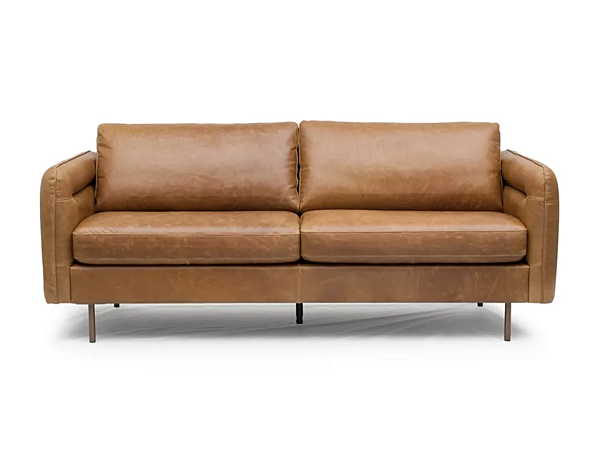 Zweisitzer Ledersofa Eleganz Marinelli Home M1347 Fabrik Marinelli Home aus Italien. Foto №1