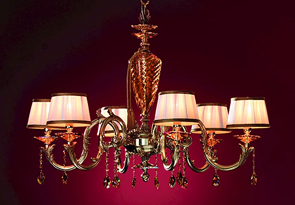 Kronleuchter mit Swarovski-Kristallen Impero L8 Schirm Euroluce Lampadari Fabrik EUROLUCE LAMPADARi aus Italien. Foto №2