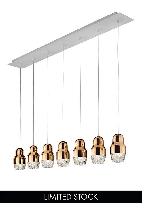 Pendelleuchte aus Glas und Aluminium LED AXOLIGHT Fedora Fabrik Axolight aus Italien. Foto №3