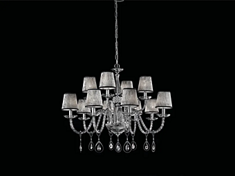 Kronleuchter mit Swarovski-Kristallen Euroluce Lampadari TooChic L8 4 Schirme