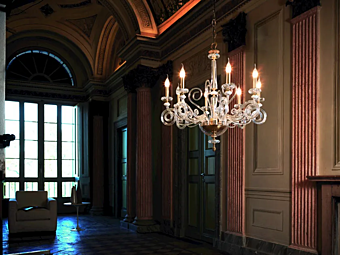 Kronleuchter aus Metall Cloe L8 Euroluce Lampadari Fabrik EUROLUCE LAMPADARi aus Italien