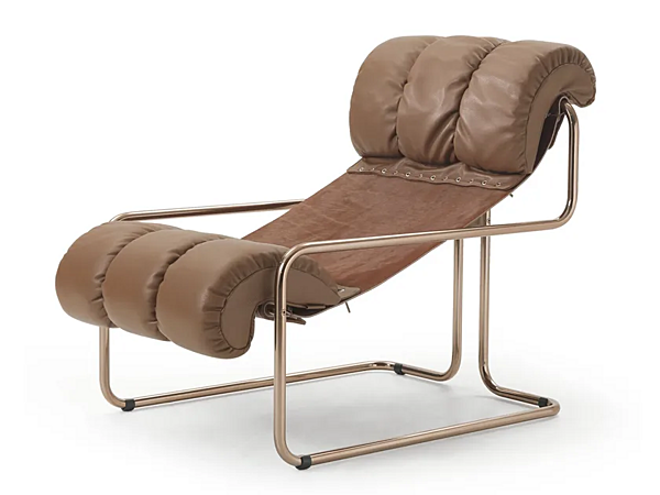 Lederarmchair mit Armlehnen I 4 Mariani Tucroma Fabrik i 4 Mariani aus Italien. Foto №10