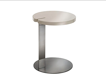 Runder Beistelltisch aus Holz Butter Saba