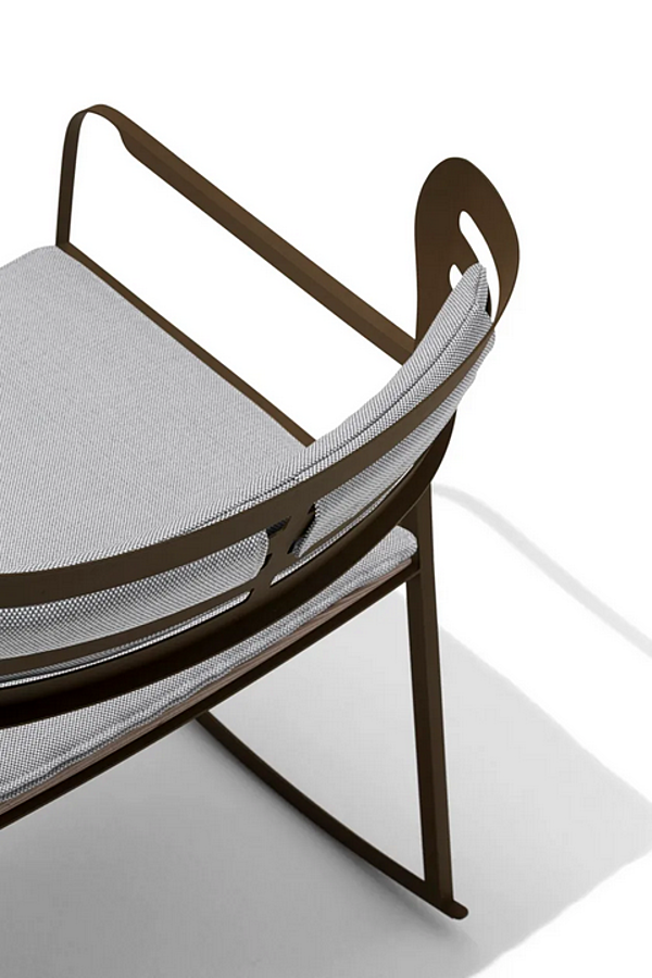 Gartenstuhl mit Armlehnen aus Aluminium GEA GIORGETTI 87041 Fabrik GIORGETTI aus Italien. Foto №7
