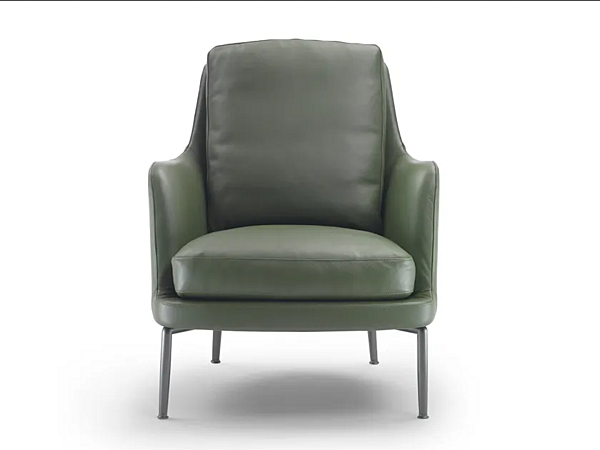 Lederarmchair mit Armlehnen FLEXFORM Marley Fabrik FLEXFORM aus Italien. Foto №3