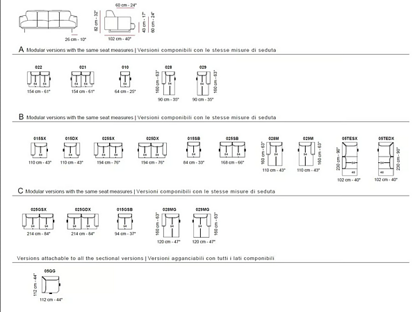 Ecksofa mit Chaiselongue aus Primula-Stoff Marinelli Home M1182 Fabrik Marinelli Home aus Italien. Foto №5