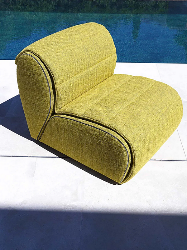 Modulares Gartenarmchair aus Stoff Flora Flou Fabrik Flou aus Italien. Foto №3