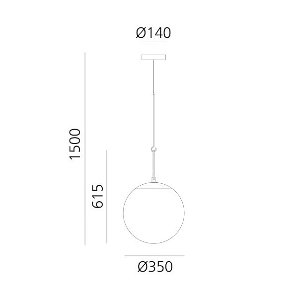 LED Pendelleuchte aus geblasenem Glas Artemide NH 1280010A, 1281010A, 	1283010A Fabrik Artemide aus Italien. Foto №9