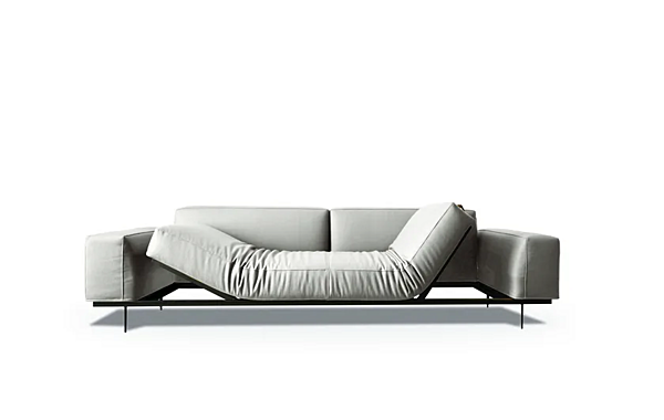 Ecksofa mit verstellbaren Rückenlehnen aus Stoff oder Leder VIBIEFFE 535 Sit Up Fabrik VIBIEFFE aus Italien. Foto №7