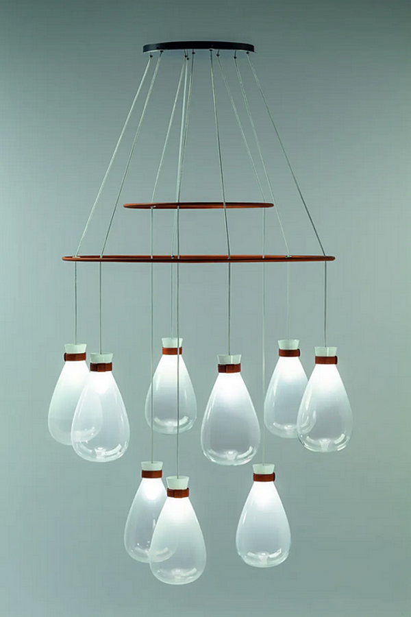 Blasenglas Kronleuchter Soffi POLTRONA FRAU Fabrik POLTRONA FRAU aus Italien. Foto №4