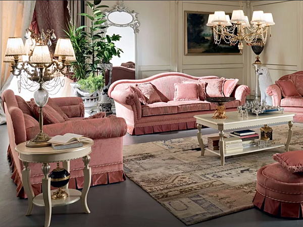 Zweisitzer Stoffsofa mit gepolsterter Rückenlehne Modenese Luxury Interiors 13407 Fabrik MODENESE GASTONE aus Italien. Foto №3