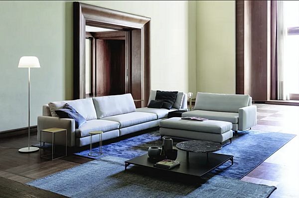 Ecksofa aus Stoff oder Leder 525 Nordic VIBIEFFE Fabrik VIBIEFFE aus Italien. Foto №5