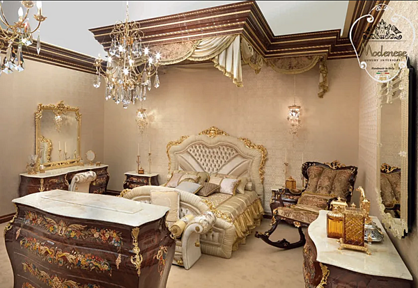 Polsterbank aus Stoff Modenese Luxury Interiors 15518 Fabrik MODENESE GASTONE aus Italien. Foto №2