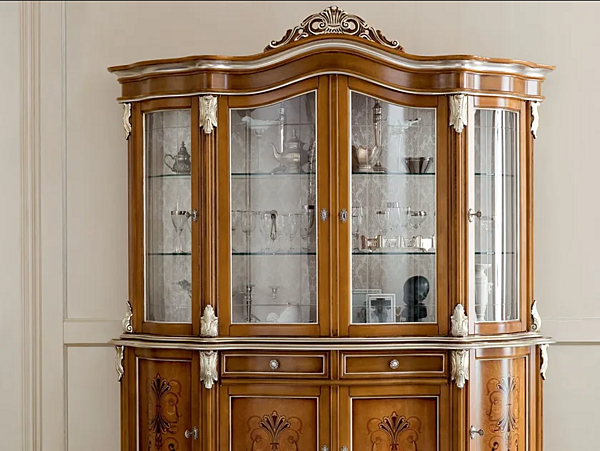 Hochschrank mit Türen und Schubladen aus Holz Modenese Luxury Interiors 13102 Fabrik MODENESE GASTONE aus Italien. Foto №1