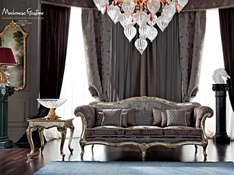 Dreisitzer Sofas mit Stoffbezug Modenese Luxury Interiors 12411 Dreisitzer Sofas mit Stoffbezug Modenese Luxury Interiors 12411 Fabrik MODENESE GASTONE aus Italien