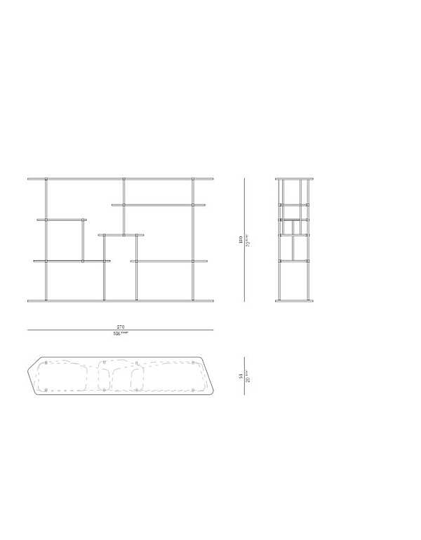 Bücherschrank ROSSATO LB - 01 Fabrik ROSSATO aus Italien. Foto №5