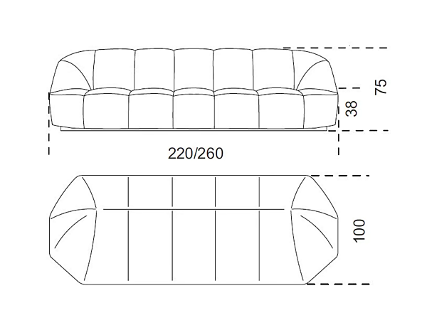 Ledersofa Cloud Gallotti Radice Fabrik Gallotti & Radice aus Italien. Foto №8