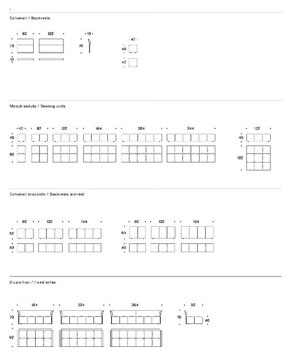 Ecksofa aus Stoff mit abnehmbarem Bezug Pixel Saba Fabrik SABA aus Italien. Foto №20