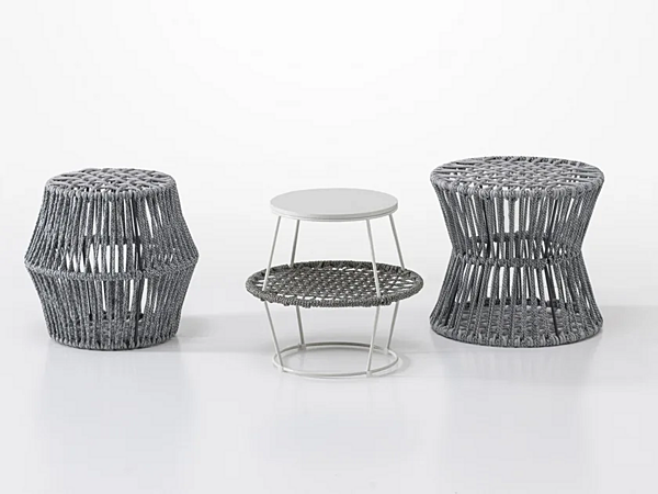 Runder Gartenpouf aus Stoff Ziggy Saba Fabrik SABA aus Italien. Foto №7