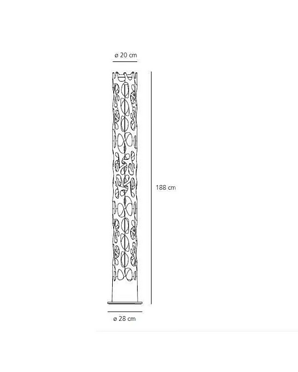 Stehlampe aus verchromtem Stahl mit LED-Arbeitslicht Artemide New Nature 1157W10APP Fabrik Artemide aus Italien. Foto №6