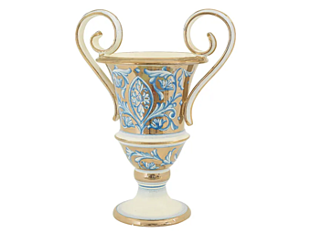 Handgefertigte Keramikvase Zodiaco Oro L_Antica Deruta ZD/1091/60