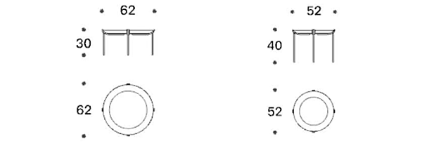 Runder Kaffeetisch aus Metall mit Tablett GEO Saba Fabrik SABA aus Italien. Foto №5