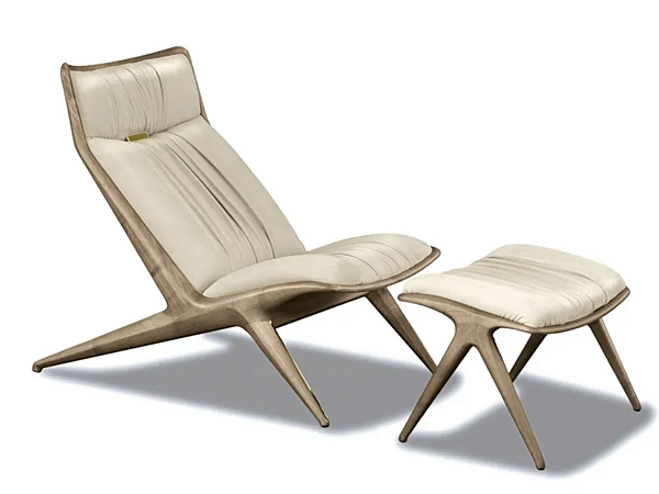 Solid Wood Lounge Chair AURORA By OPERA CONTEMPORARY Fabrik OPERA CONTEMPORARY aus Italien. Foto №1