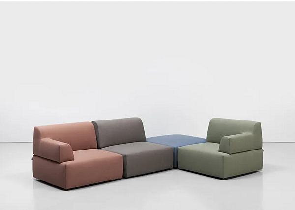 Ecksofa aus Stoff für den Garten Kristalia Palchetto Fabrik Kristalia aus Italien. Foto №3